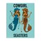Stupell Industries Cowgirl Seasters Mermaid Friendship Canvas, design by Amelia Noyes